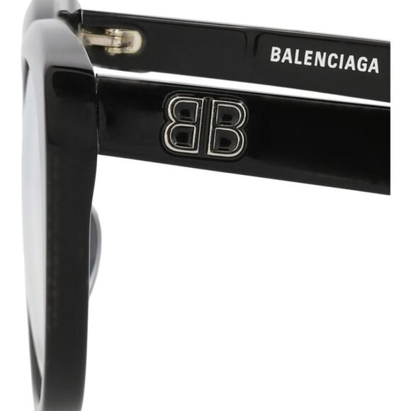 Balenciaga Womens Round/Oval Black Black Transparent Fashion Designer Eyewear - Picture 4 of 4